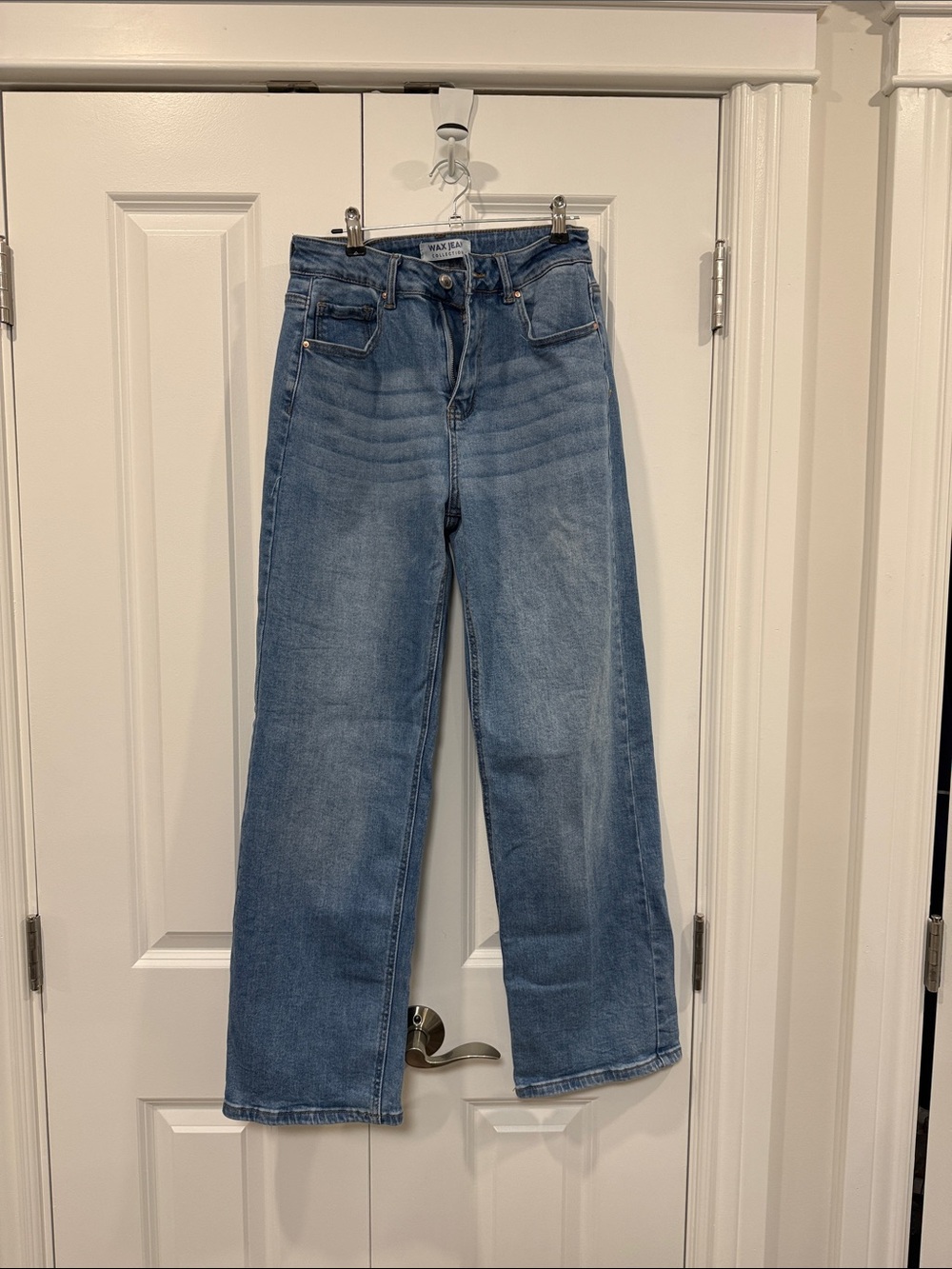 Wax Jean Light Blue High-Rise Wide Leg Jeans